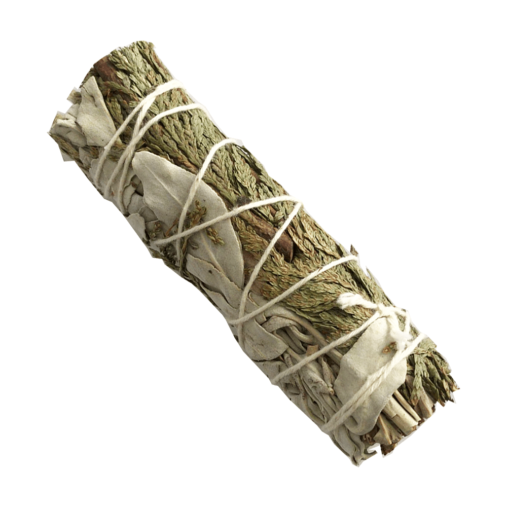 Atado de Salvia Blanca con Cedro – 10 cm