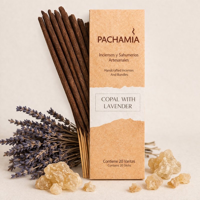 Incienso de Copal con Lavanda Pachamia