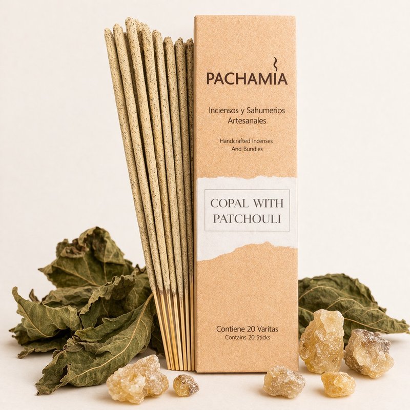 Incienso de Copal con Patchouli Pachamia