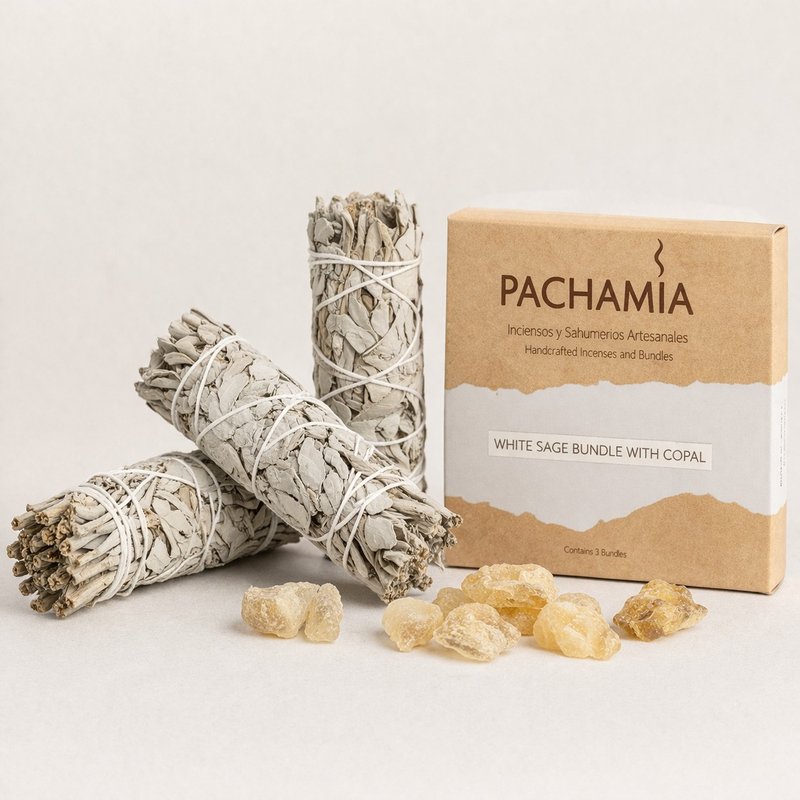 Sahumerio de Salvia Blanca con Copal Pachamia