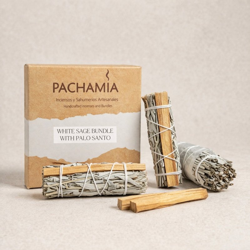 Sahumerio de Salvia Blanca con Palo Santo Pachamia