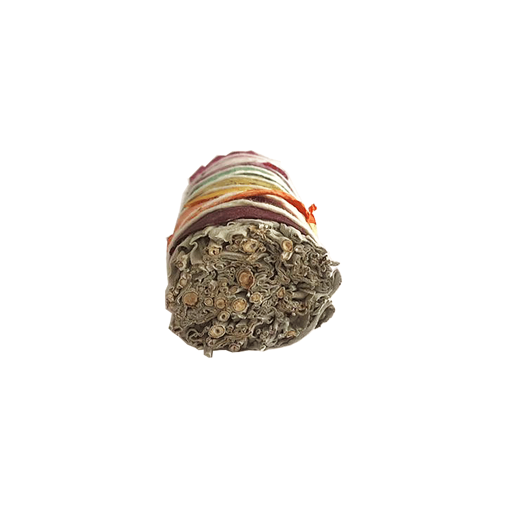 Atado de Salvia Blanca con Pétalos de 7 Colores – 10 cm