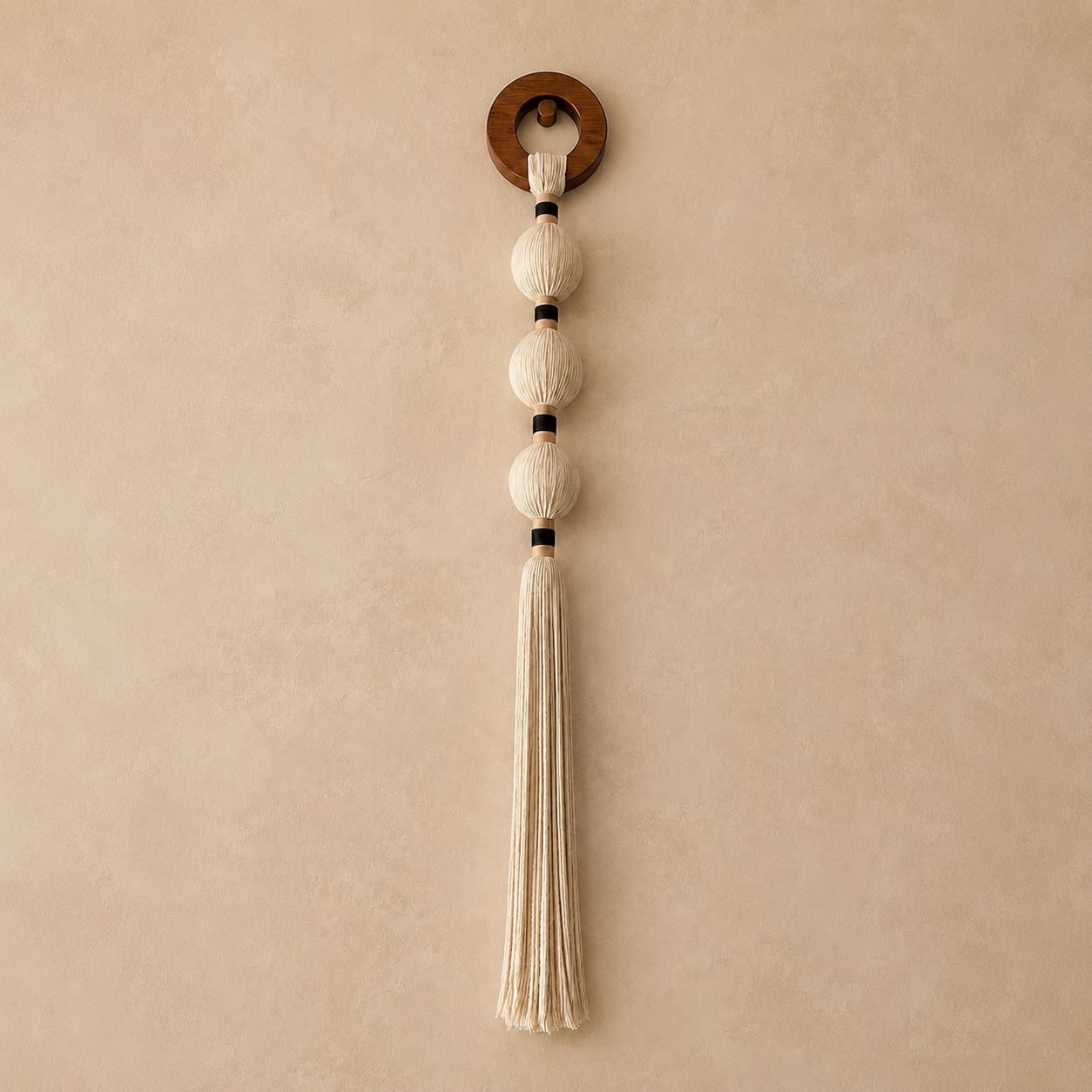 Colgante de pared macramé aro — Pachamia